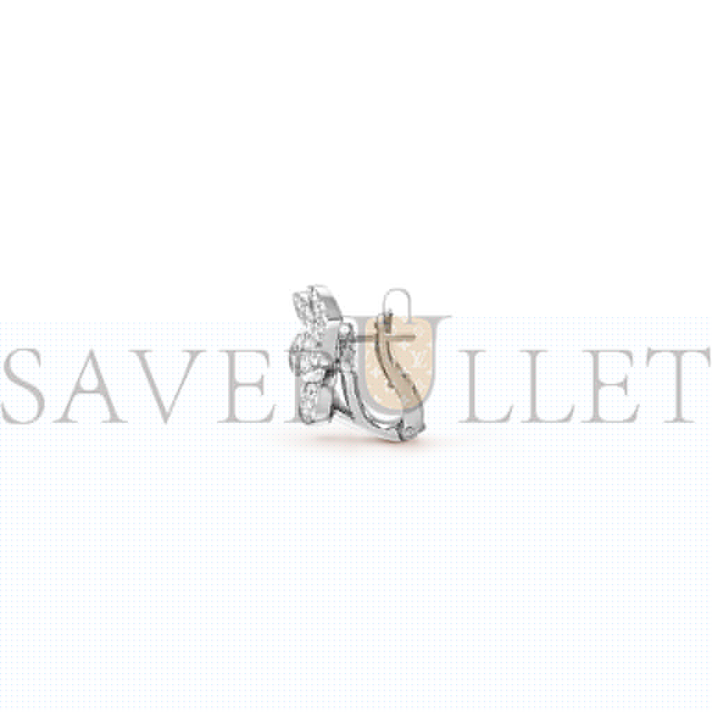 VAN CLEEF ARPELS FRIVOLE EARRINGS, SMALL MODEL - WHITE GOLD, DIAMOND  VCARB65800